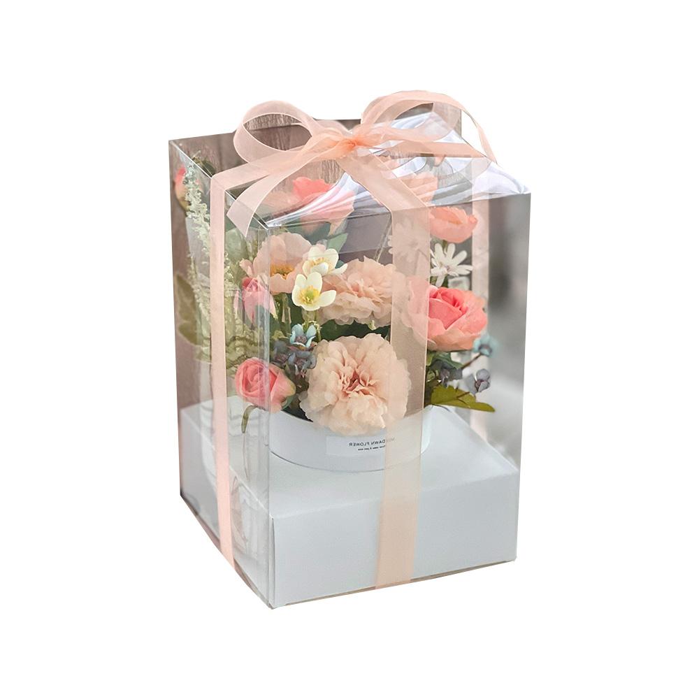 Artificial Poppy Centerpiece  (White Yellow)